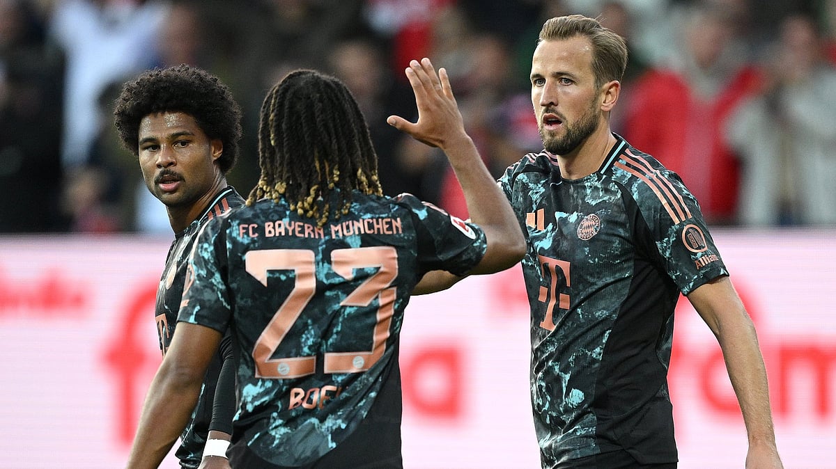 Harry Kane scored a hat-trick for Bayern Munich upon their return to Bundesliga action