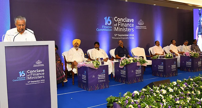 Kerala Chief Minister Pinarayi Vijayan inaugurating the Conclave Of Finance Ministers on the 16th Finance Commission. - Pinarayi Vijayan/X.com
