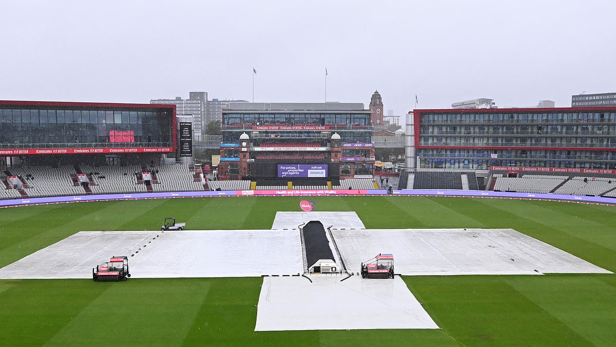 No play was possible at a rainy Old Trafford
