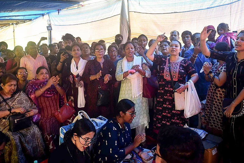 Protest against Kolkata rape-murder