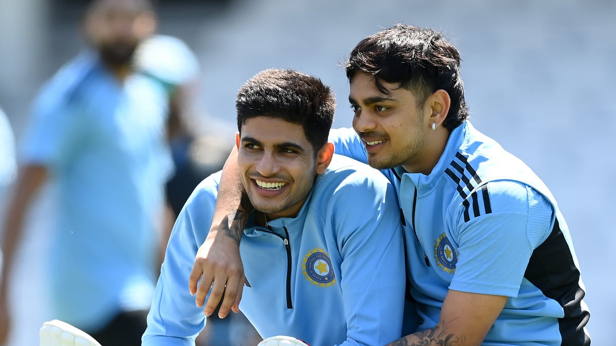 Shubman Gill with Ishan Kishan - X/ICC