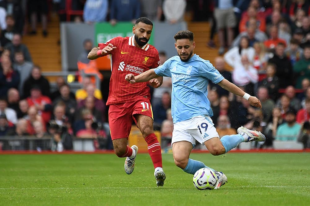 English Premier League: Liverpool vs Nottingham Forest
