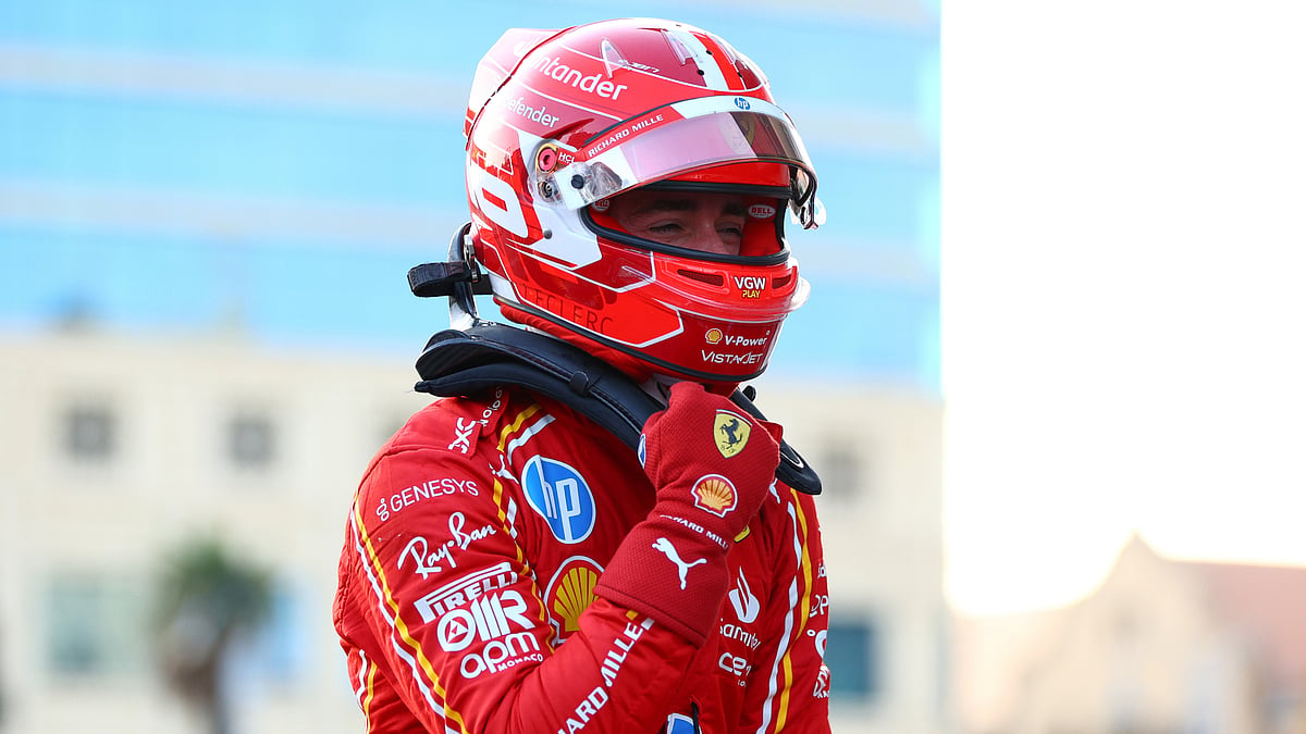 Charles Leclerc missed out on victory at the Azerbaijan Grand Prix