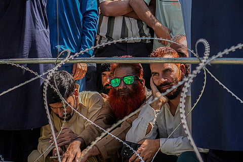 J&K Assembly Polls: Supporters of Awami Ittehad Party (AIP) leader Sheikh Abdul Rashid attend a public rally