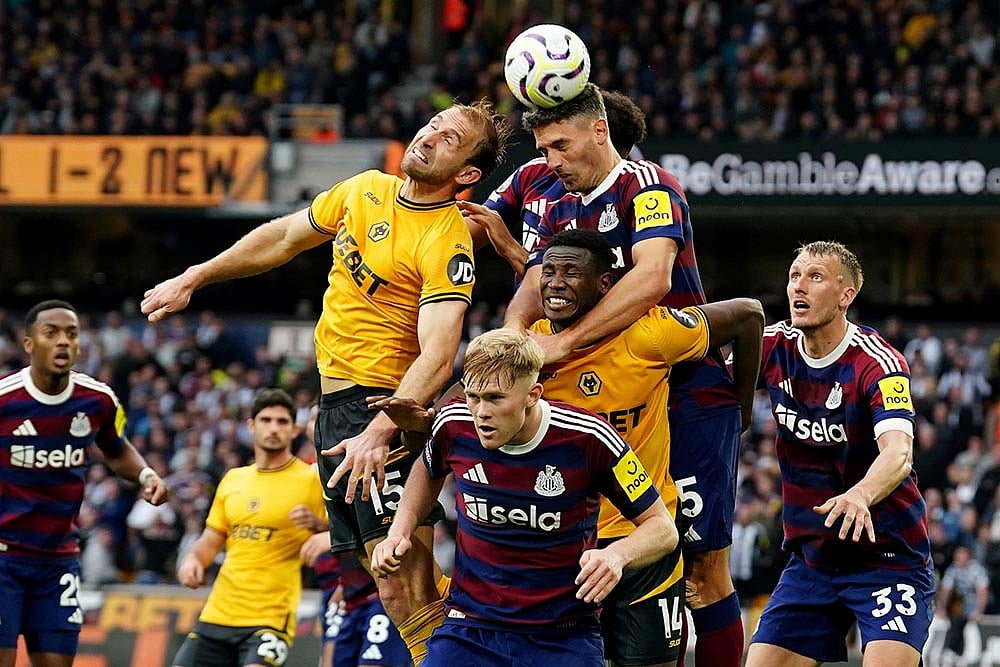 Photo: David Davies/PA via AP : EPL: Wolverhampton Wanderers vs Newcastle United