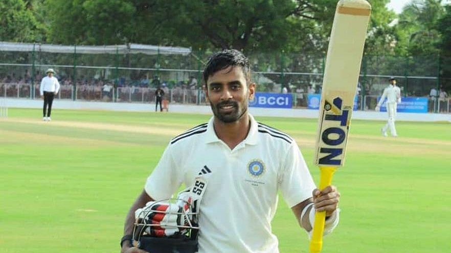 Abhimanyu Easwaran post match.
