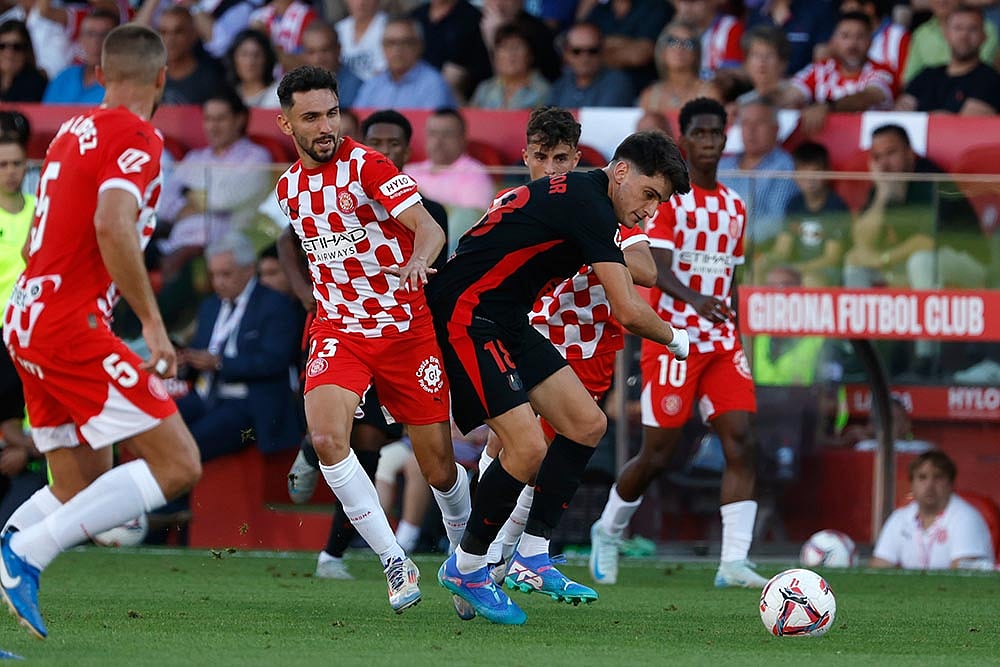 La Liga: Barcelona Vs Girona at the Montilivi stadium in Girona, Spain