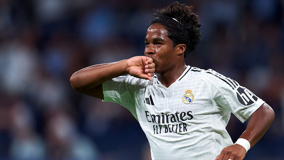 Endrick scored on his Champions League debut