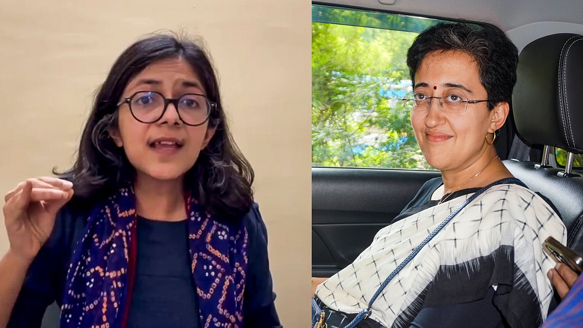 Rajya Sabha MP Swati Maliwal (L) and New CM of Delhi Atishi (R) - PTI
