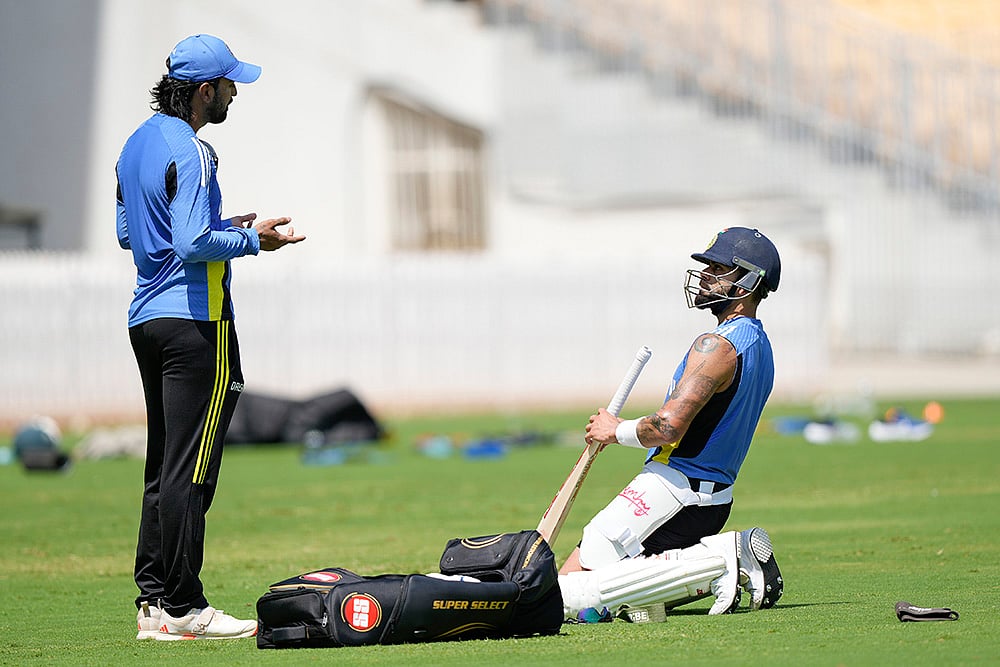 IND vs BAN Cricket Test series: India Cricket team training at the Chepauk in Chennai