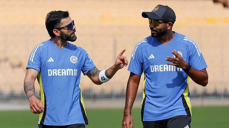Virat Kohli with Jasprit Bumrah. - X/BCCI
