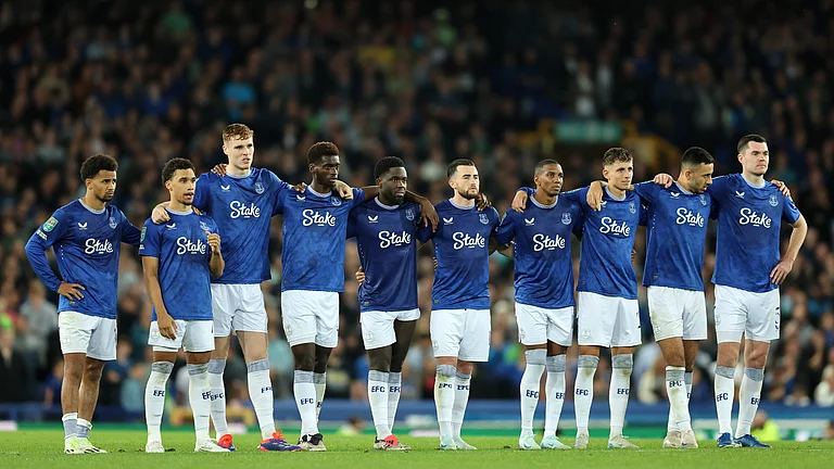 Everton were beaten on penalties - null