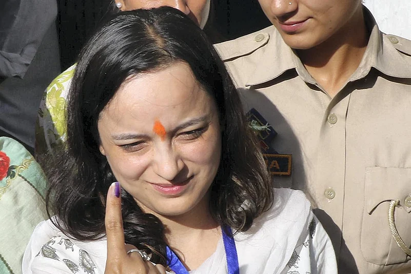 BJP candidate from Kishtwar constituency Shagun Parihar