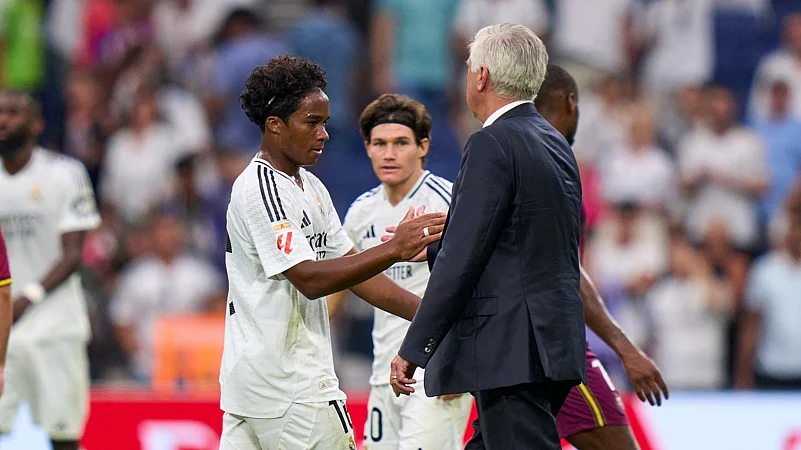 Carlo Ancelotti and Endrick