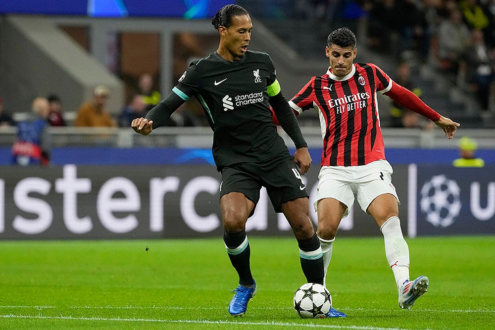 2024-25 UEFA Champions League soccer, AC Milan and Liverpool