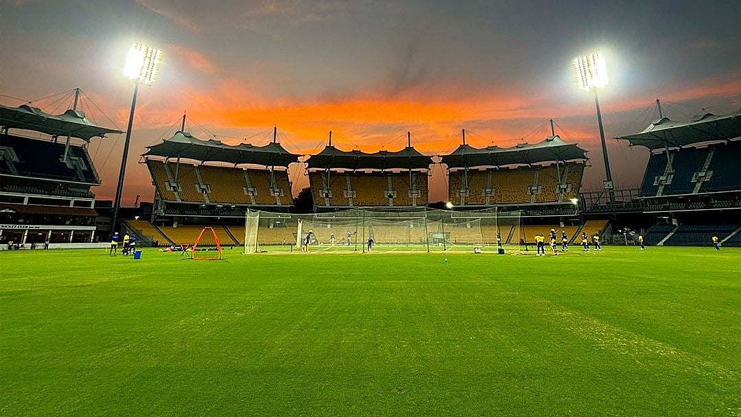 The MA Chidambaram Stadium is the home ground to the Chennai Super Kings in the IPL. - X/mufaddal_vohra