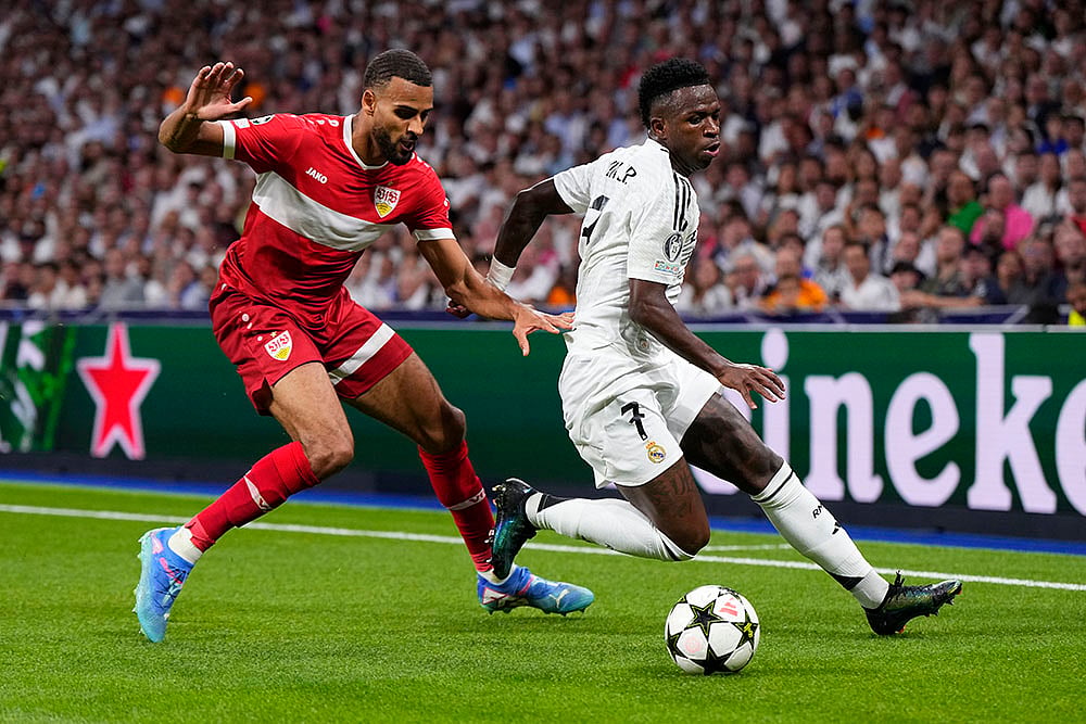 2024-25 UEFA Champions League soccer, Real Madrid vs VfB Stuttgart in Madrid