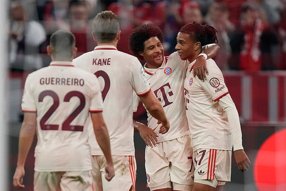 2024-25 UEFA Champions League soccer, Bayern Munich vs GNK Dinamo Zagreb
