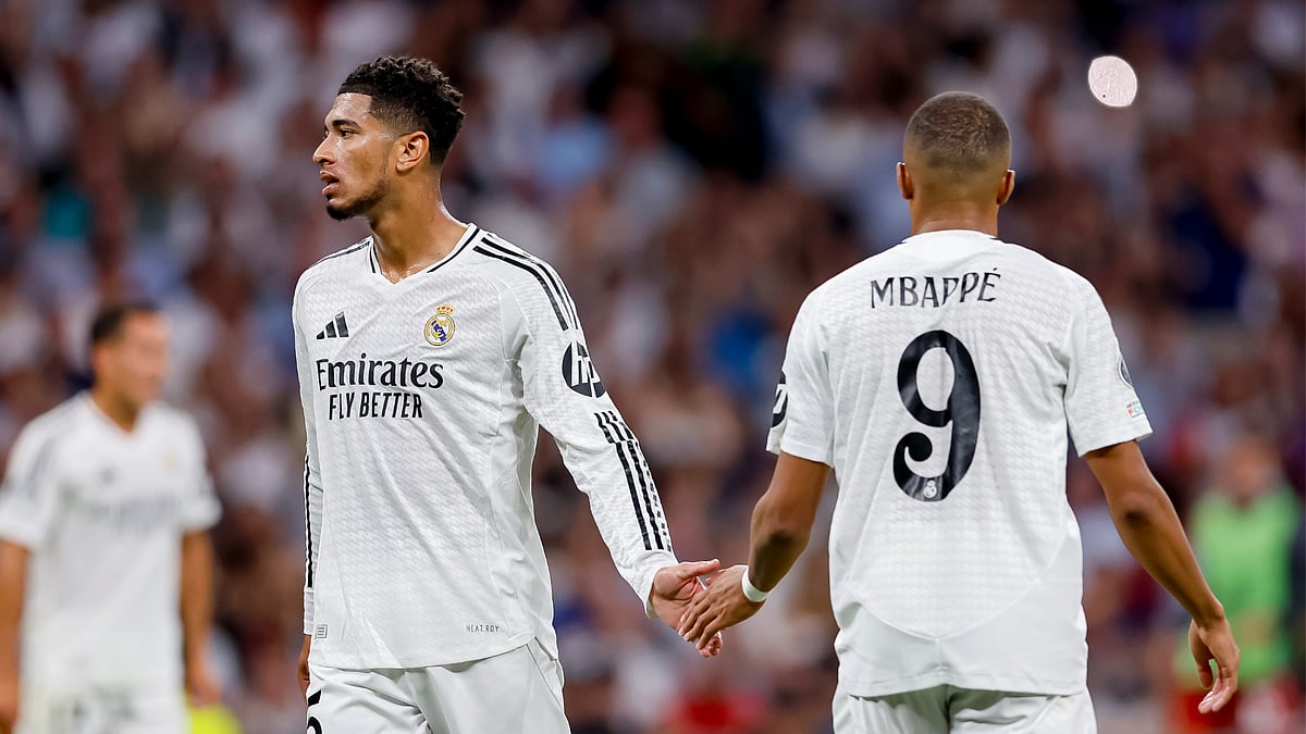 Jude Bellingham hailed another standout moment in the career of Kylian Mbappe - null