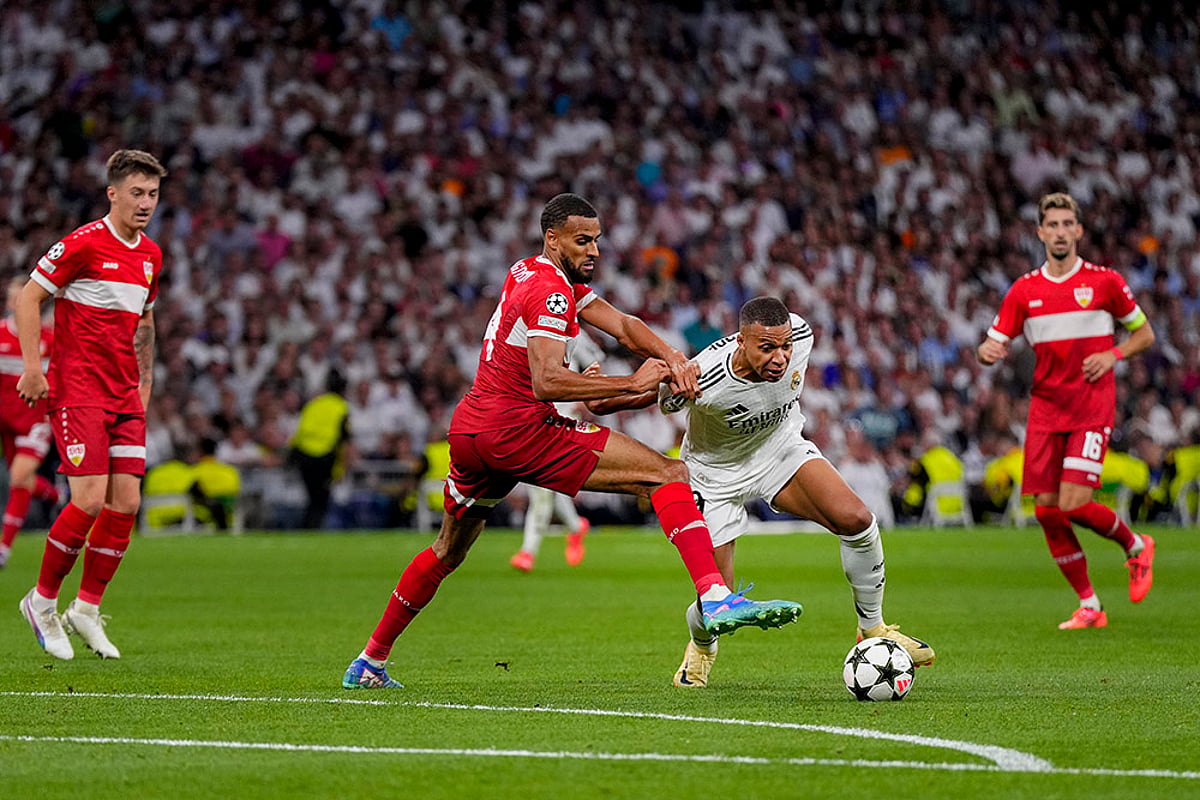 2024-25 UEFA Champions League soccer, Real Madrid vs VfB Stuttgart in Madrid