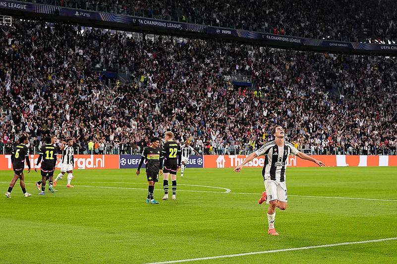 2024-25 UEFA Champions League soccer Juventus and PSV Eindhoven