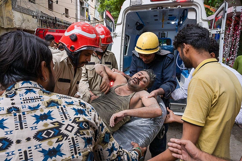 House collapsed in Delhi