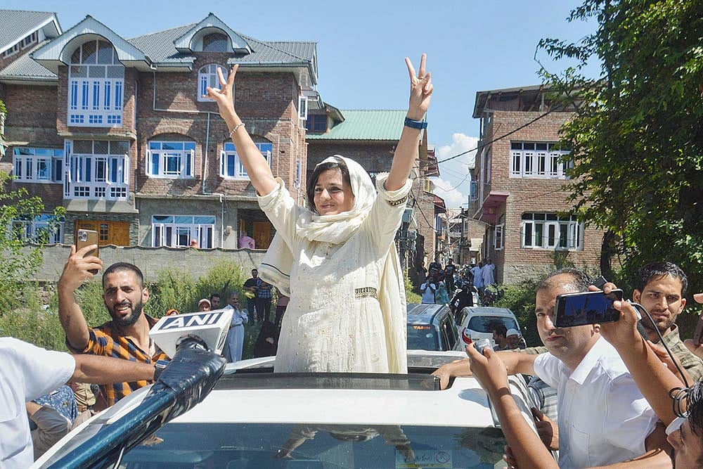 Iltija Mufti casts vote