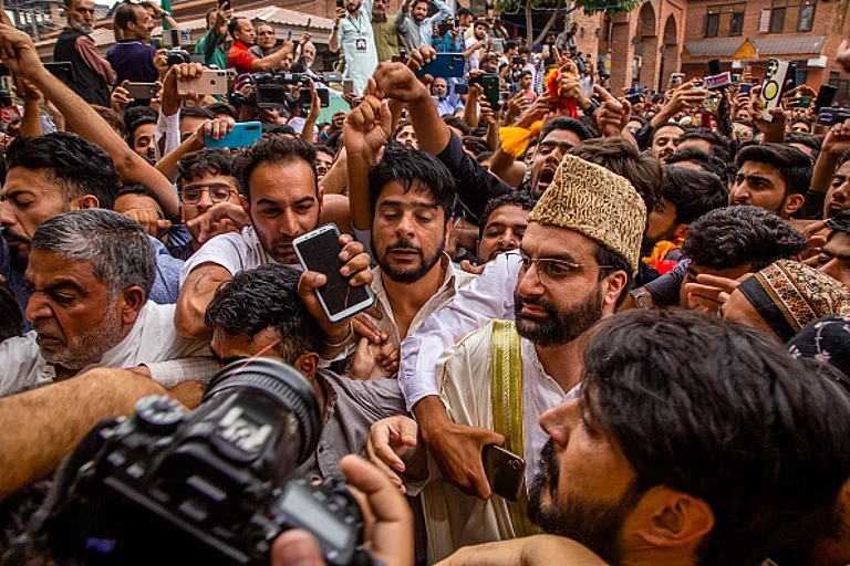 Mirwaiz Umar Farooq Released From House Arrest After Four Years in September last year - Getty Images