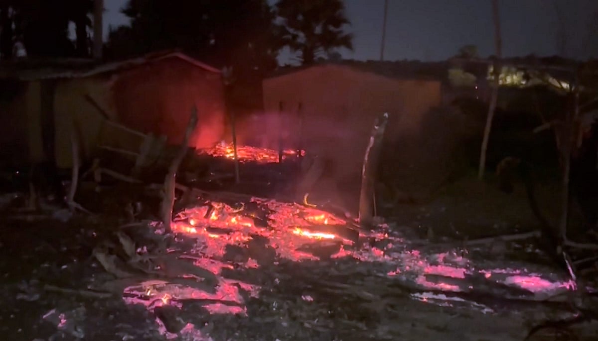 PTI : Charred remains are seen after multiple houses were allegedly set on fire, in Nawada district, Bihar, late Wednesday, Sept. 18, 2024.