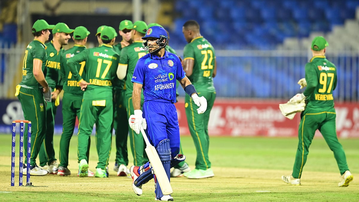 Photo: X | Afghanistan Cricket Board : Afghanistan Vs South Africa 1st ODI in Sharjah.
