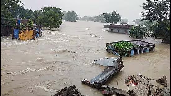 Bihar flood situation patna nalanda river water level