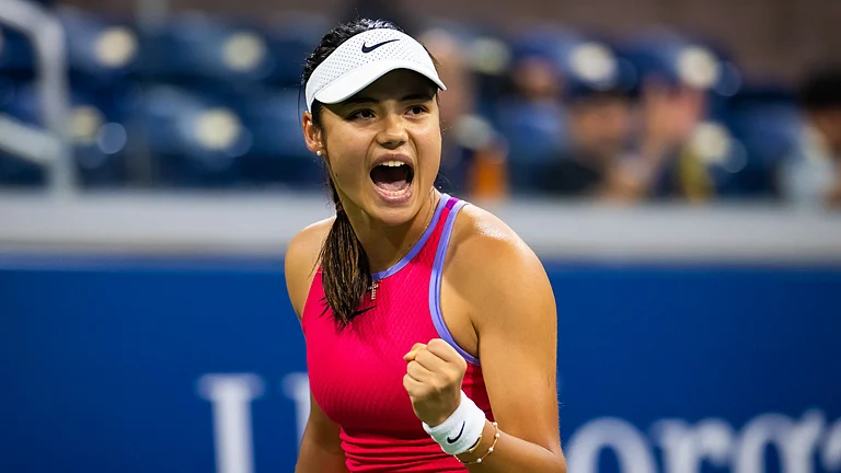 Emma Raducanu is through to her fifth quarter-final of 2024 - null
