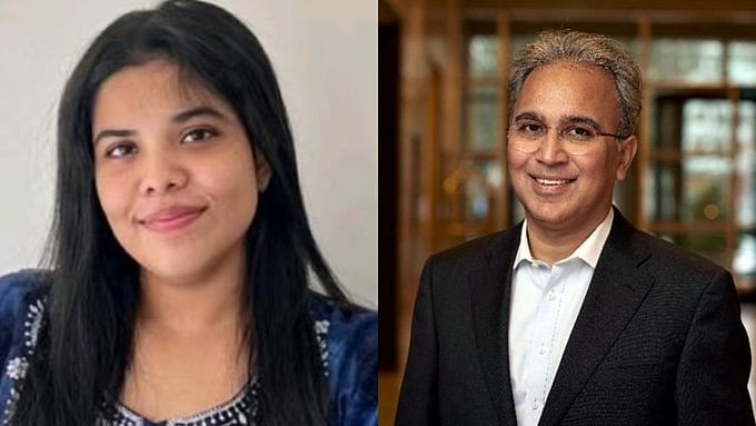 L: Late Anna Sebastian Perayil | R: EY India Head Rajiv Memani |  - X/ @MashableIndia