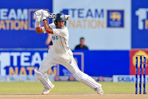 SL Vs NZ, 1st Test Day 2: New Zealand's Rachin Ravindra bats