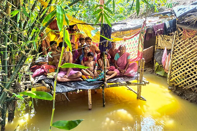 Bengal floods: Floods in West Bengal's Paschim Medinipur - | Photo: PTI