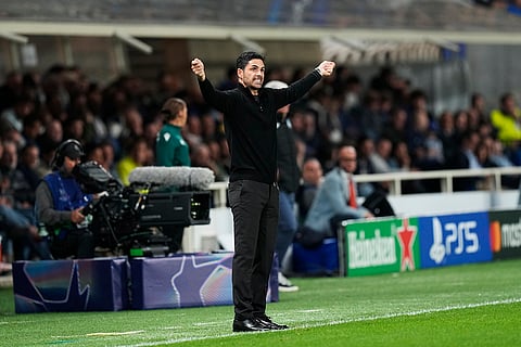 Champions League 2024-25, Atalanta Vs Arsenal: Arsenal's manager Mikel Arteta