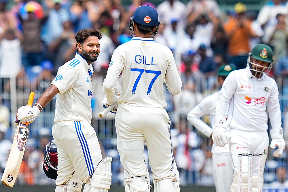 IND vs BAN, 1st Test: Rishabh Pant celebrates his century