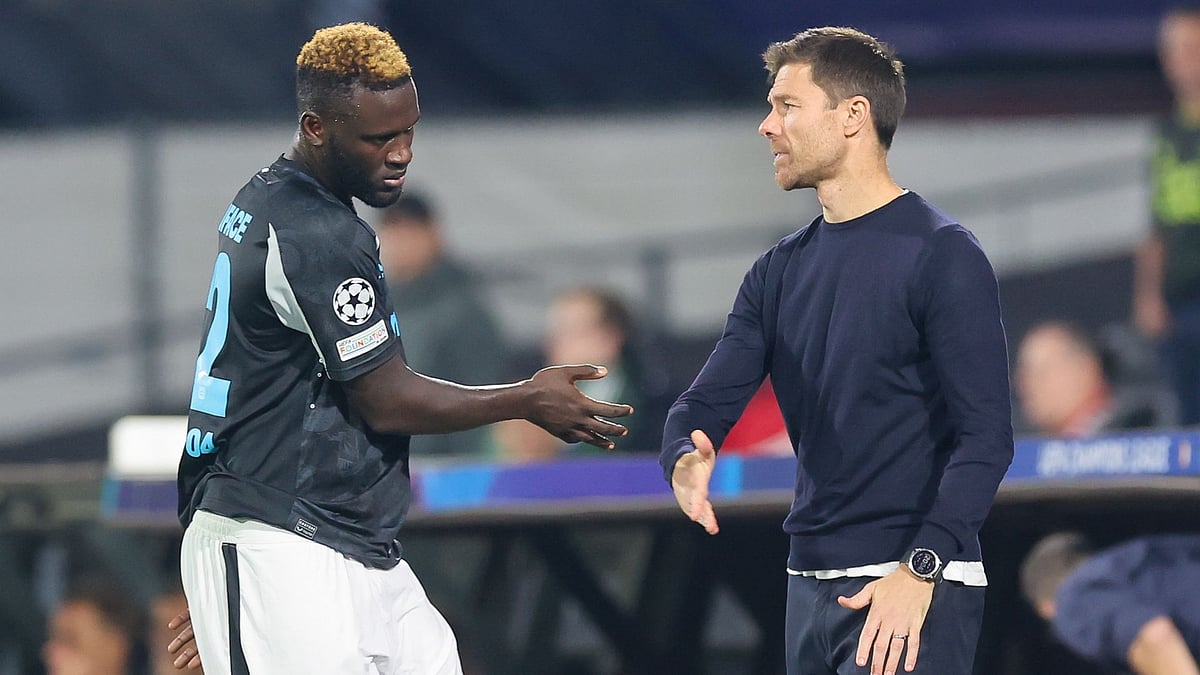 Xabi Alonso and Victor Boniface