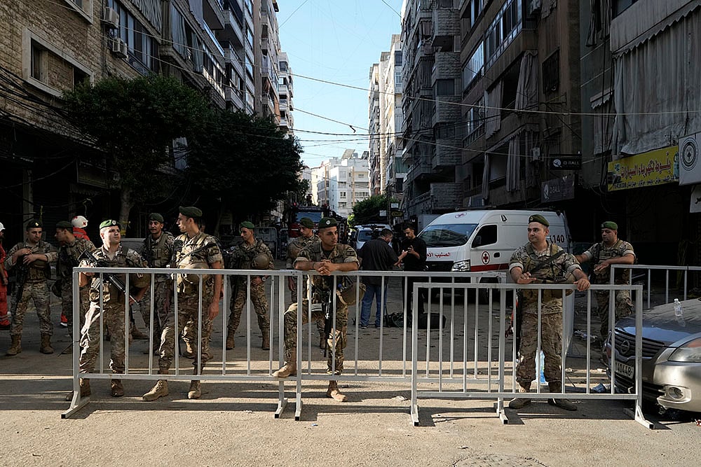 Lebanon Mideast Tensions: Israeli missile strike in Beirut_7