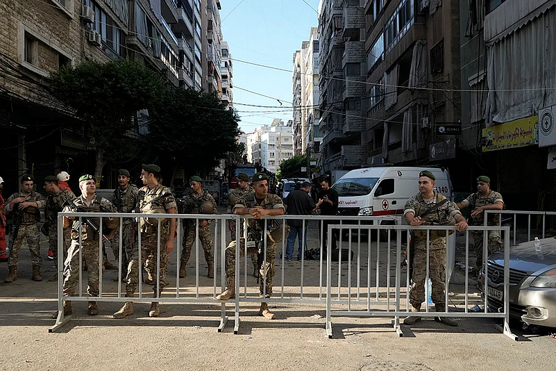 Lebanon Mideast Tensions: Israeli missile strike in Beirut_7