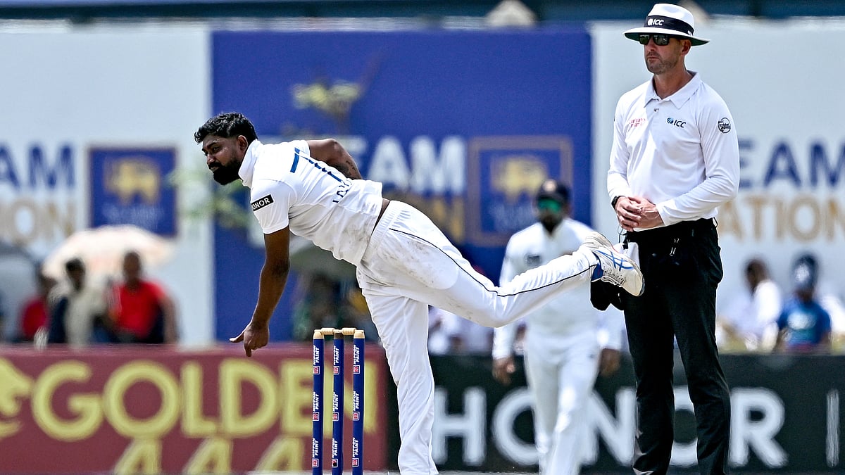 Prabath Jayasuriya was on top form as Sri Lanka closed in on victory