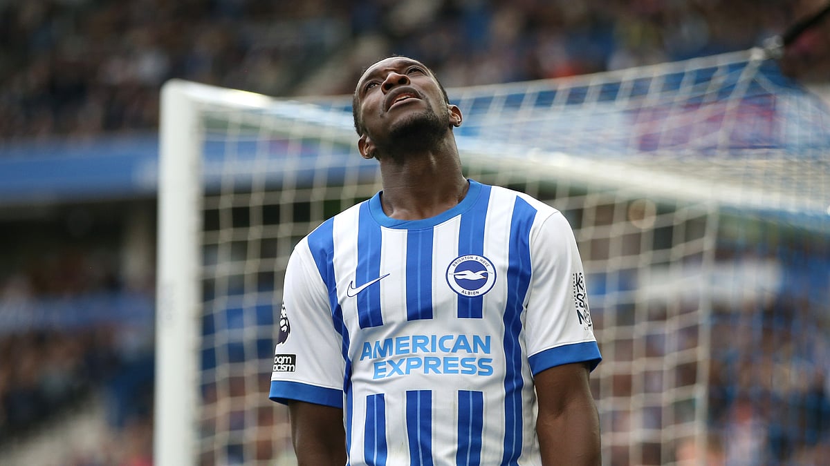 Danny Welbeck cut a frustrated figure after Brighton's draw on Sunday