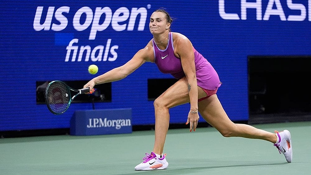 Photo: AP/Frank Franklin II : US Open 2024 women's singles champion Aryna Sabalenka.