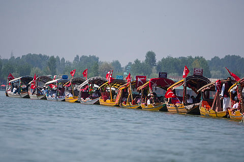 NC’s Shikara Rally at Dal Lake