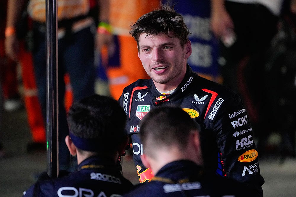 Red Bull driver Max Verstappen in the Singapore GP F1