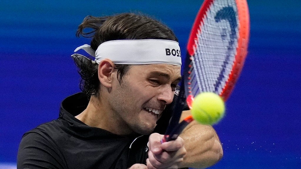 AP/Kirsty Wigglesworth : File photo of Taylor Fritz in action at the US Open 2024 in Flushing Meadows, New York.