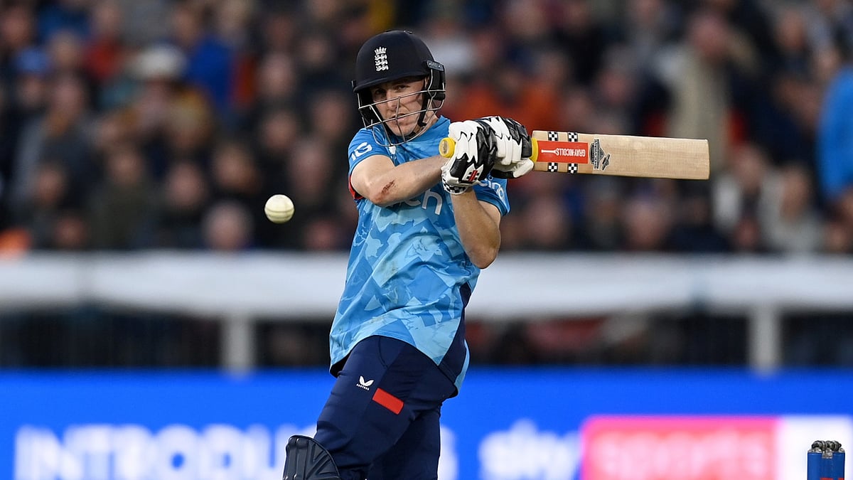 Harry Brook starred for England
