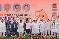 For The Congress, It Is A Mixed Bag in Jammu & Kashmir | Photo: PTI : Rahul Gandhi in Jammu and Kashmir