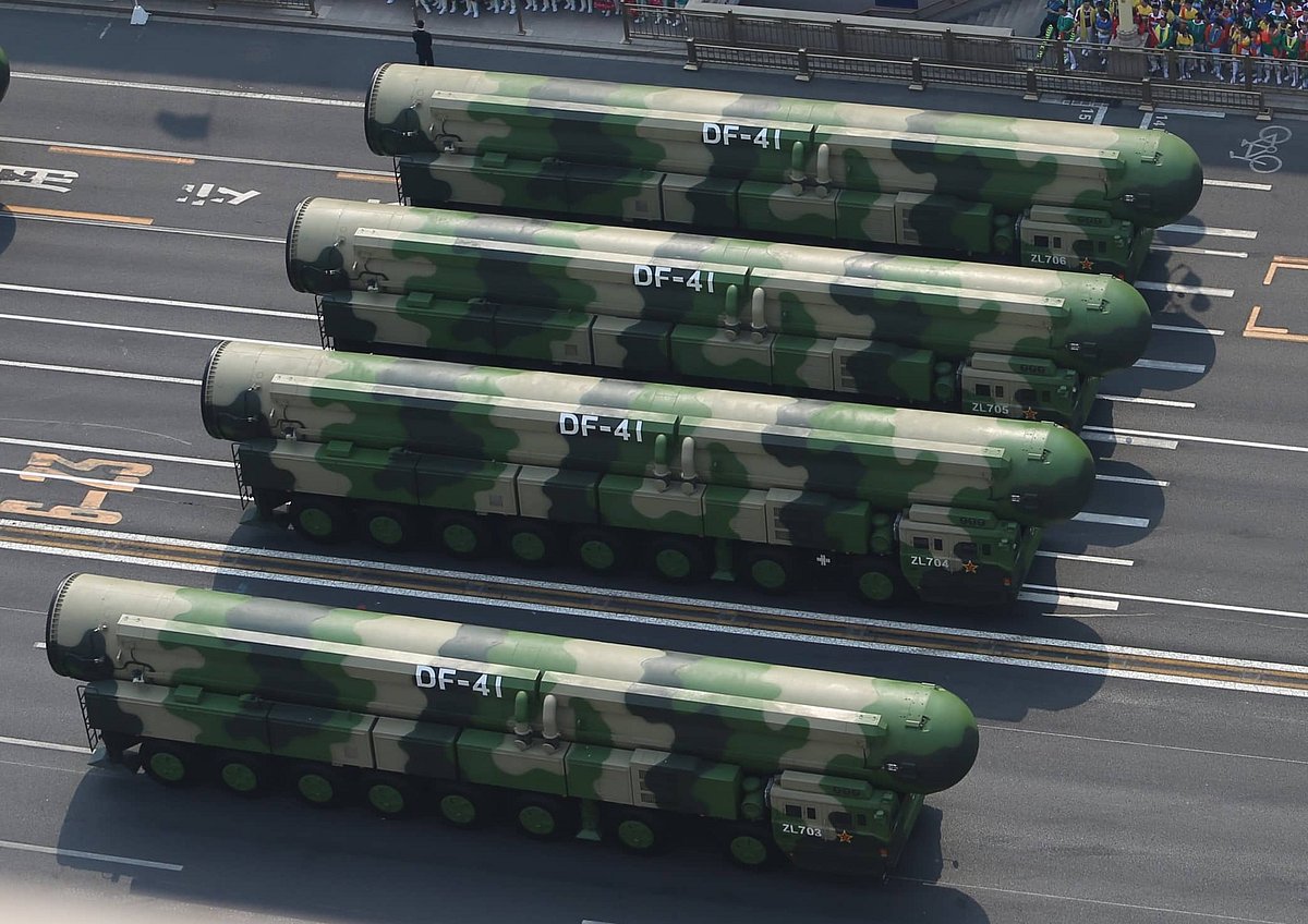 Duan Dang/X/@clashreport : China test fired DF-41 intercontinental ballistic missile with a dummy warhead | 