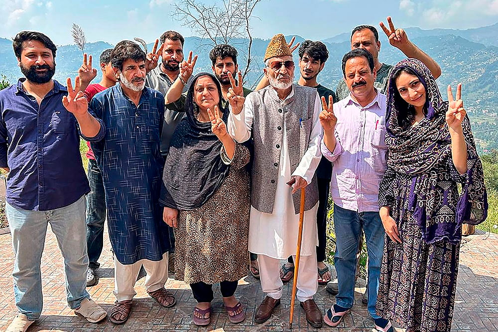 BJP candidate from Surankote constituency Syed Mushtaq Ahmad Bukhari  2nd phase of J-K polls
